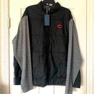 Cutter & Buck Cincinnati Reds Stealth Hybrid Puffer Jacket
